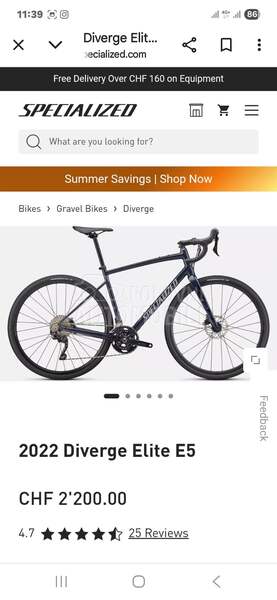 Specialized Diverge E5 2x10 GRX 56cm