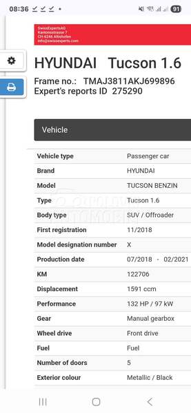 Hyundai Tucson 1.6b cena uCH