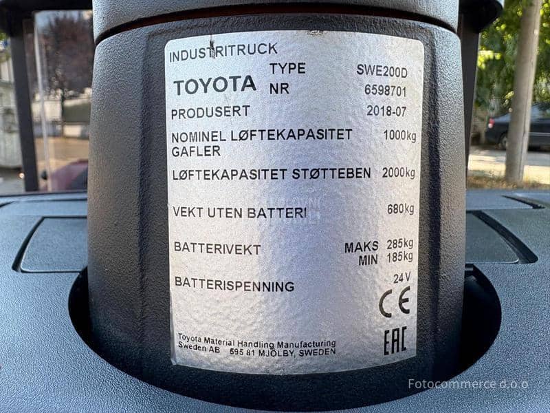 Toyota BT STAKER SWE200D