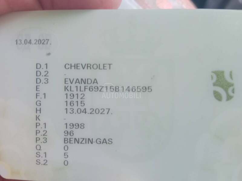 Chevrolet Evanda 
