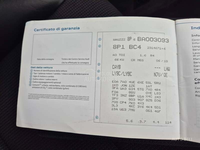 Audi A3 1.6 TDI Sline