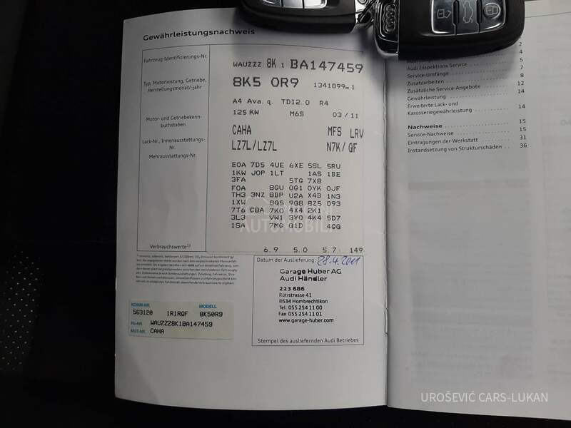Audi A4 S line TDI 4x4 CH