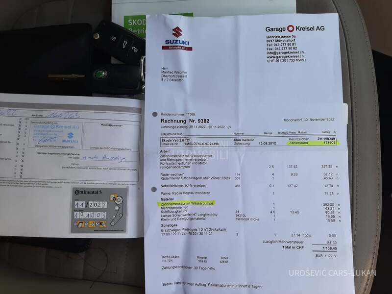 Škoda Yeti 2.0 TDI 4x4 DSG CH