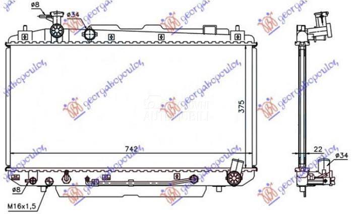 HLADNJAK MOTORA 2.0 16V (AU...