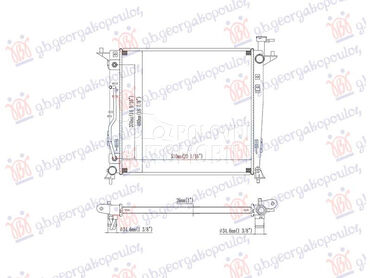 HLADNJAK MOTORA 2.2 DIZEL (... za Kia Sorento od 2014. do 2017. god.