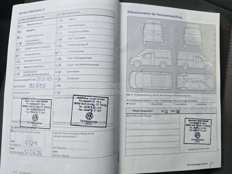 Volkswagen Crafter SERVISNA KNJIGA