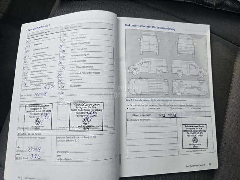 Volkswagen Crafter SERVISNA KNJIGA