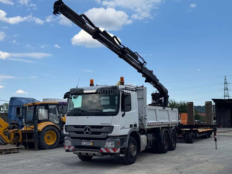 Mercedes Benz Actros Kiper Kran