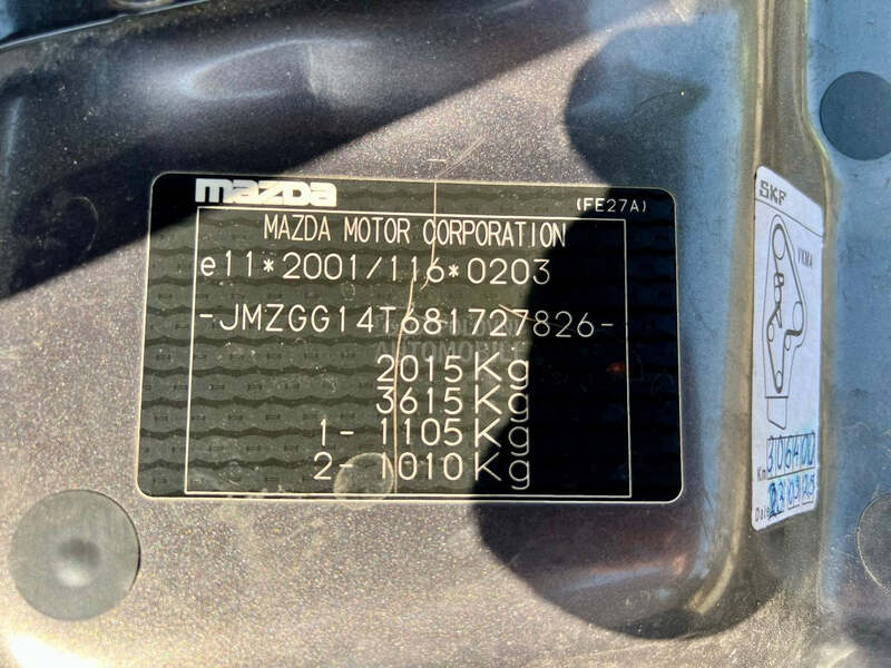 Mazda 6 2.0 V SERVIS