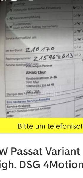 Volkswagen Passat B8 2.0TDI/4X4/DSG CH