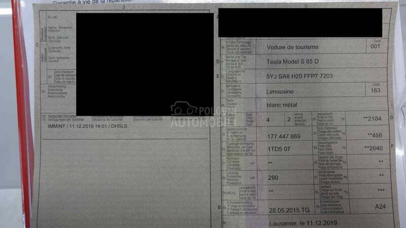 Tesla Model S s85d free charging