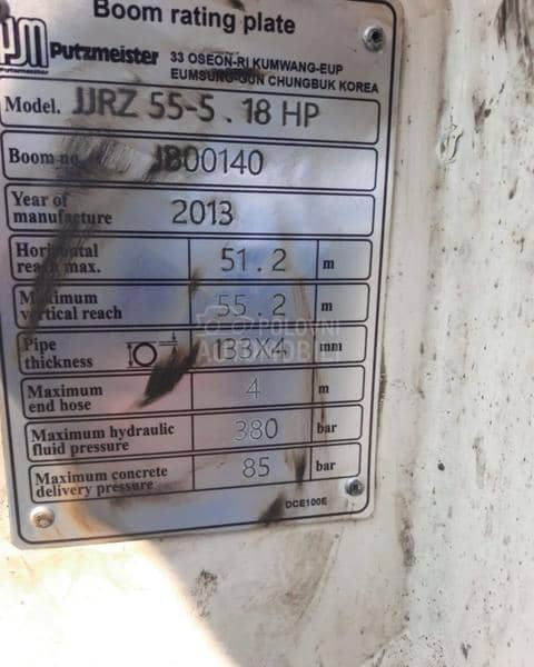 Mercedes Benz 5051 pumpa za beton