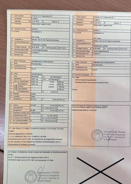 Mercedes Benz 5051 pumpa za beton