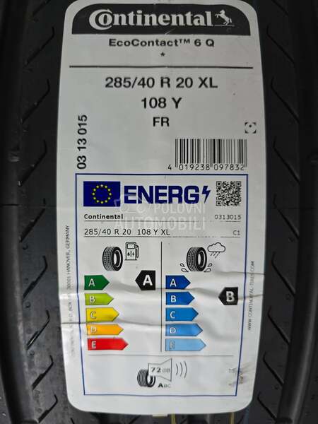 Continental 285/40 R20 Letnja