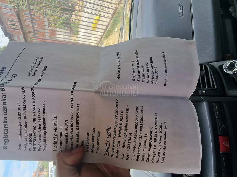 Fiat Ducato samo kess 7 sedista