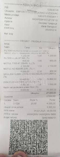 Kymco Downtown 300i reg 11.26