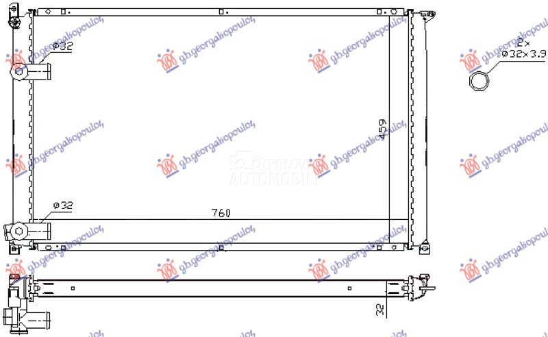 HLADNJAK MOTORA 2.5 DIZEL (...