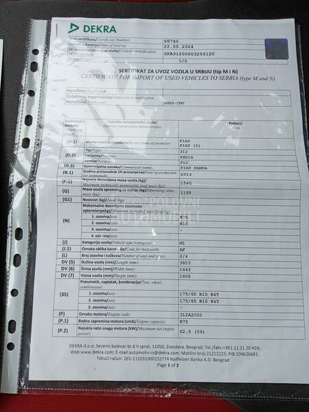 Fiat Panda Reg.godinu dana