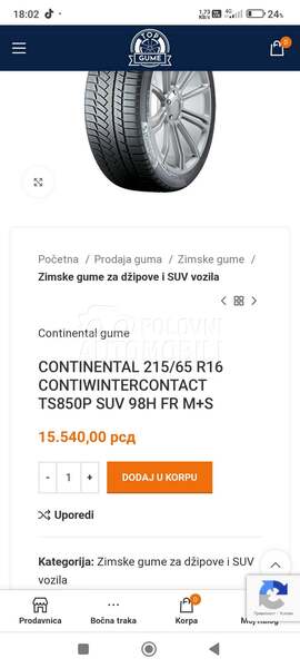 Continental 215/65 R16 Zimska