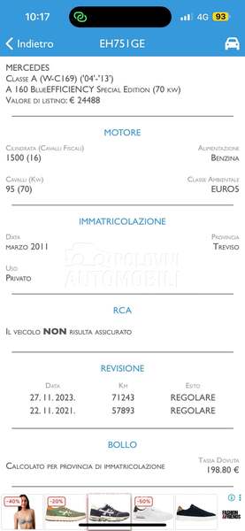 Mercedes Benz A 150 NOV MALO KM