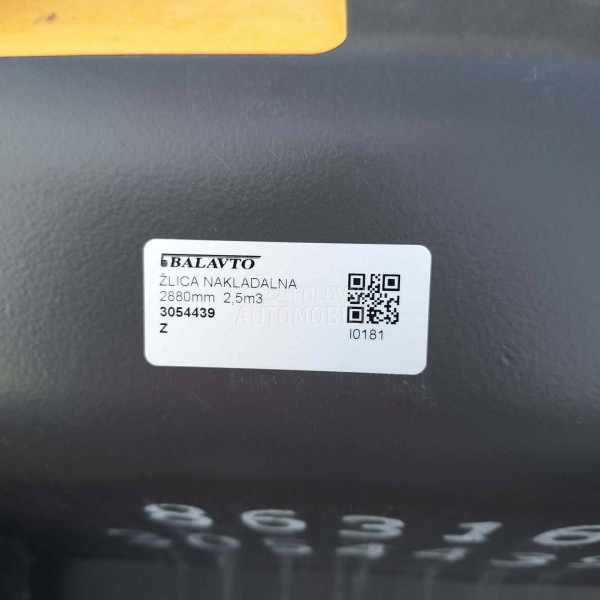 Volvo utovarna kašika 2880 mm