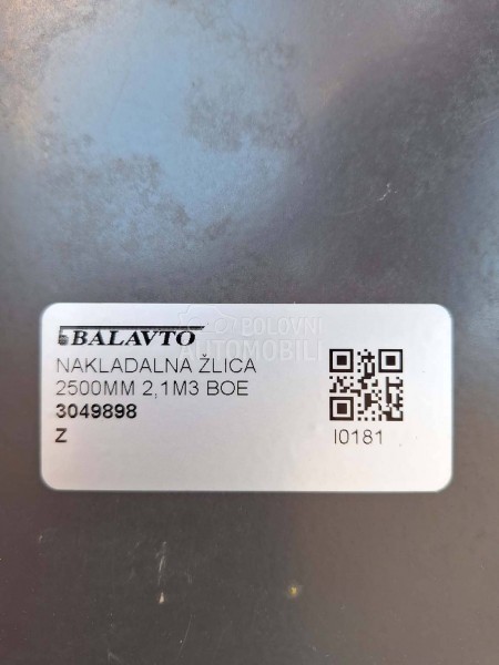 Volvo utovarna kašika 2500 mm