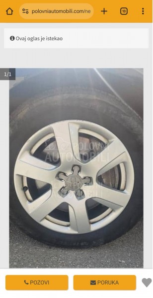 Aluminijumske felne Audi 17" 5 x 112