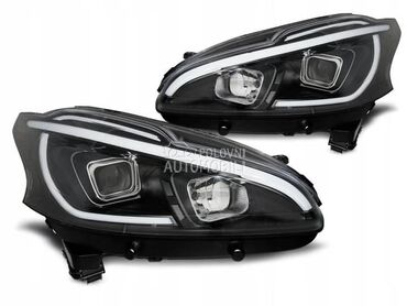 Farovi LED Tuning Hrom / Crni za Peugeot 208