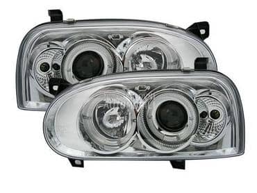 Farovi Angel Eyes Hrom za Volkswagen Golf 3