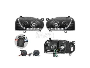 Farovi Devil Eyes crni za Volkswagen Golf 3