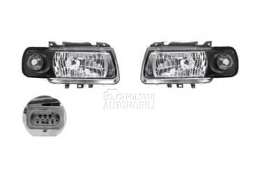 Farovi Kristali Set Crni za Volkswagen Polo