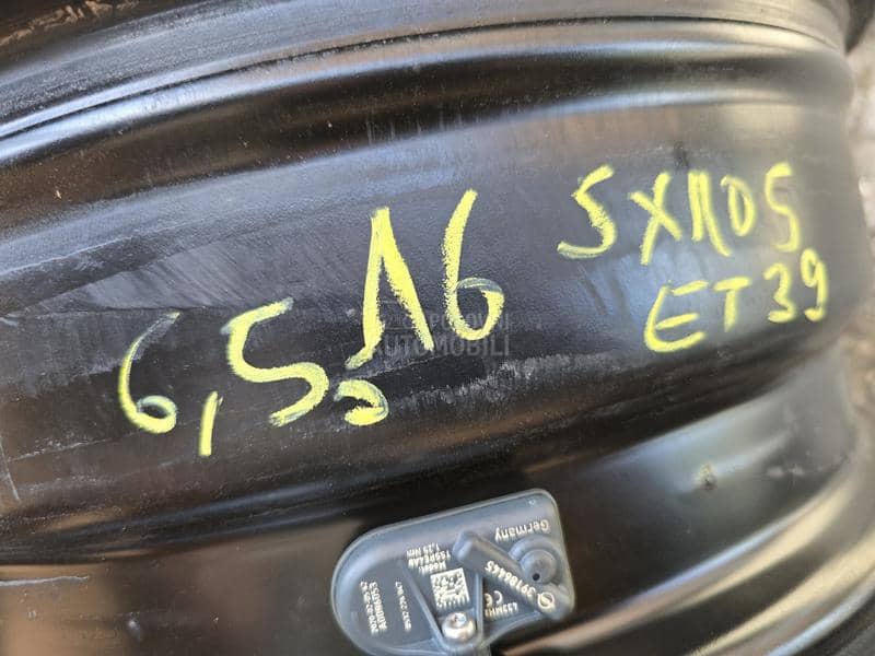 Čelične felne opel 16" 5 x 105