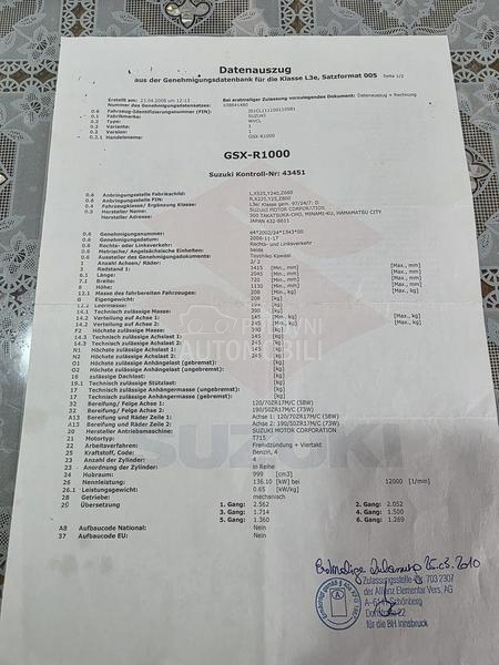 Suzuki GSXR 1000 RIZLA