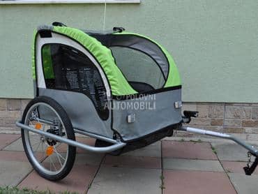Prikolica, riksa za bicikl za decu Fischer