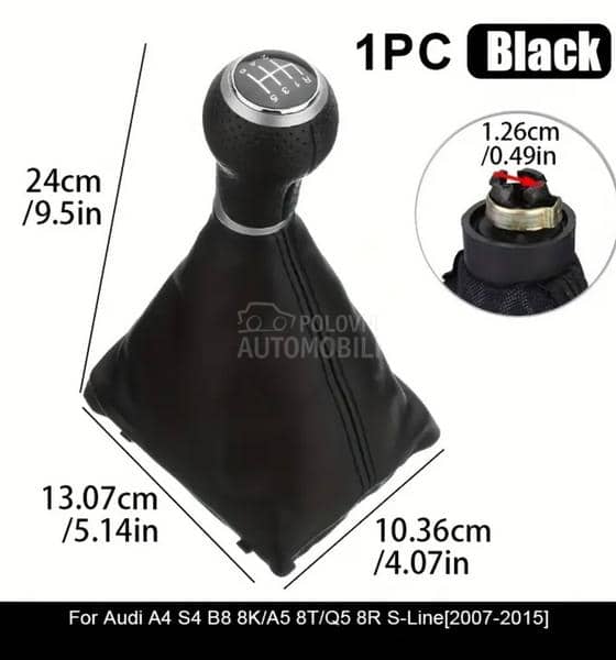 B8 Komplet ručica menjača