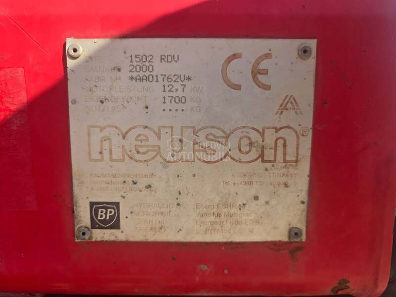 Neuson 1502 rd 1.7 tona