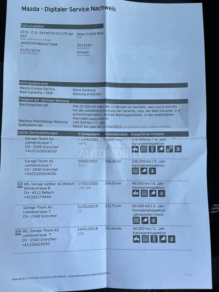 Mazda CX-5 2.2 4WD Revolution