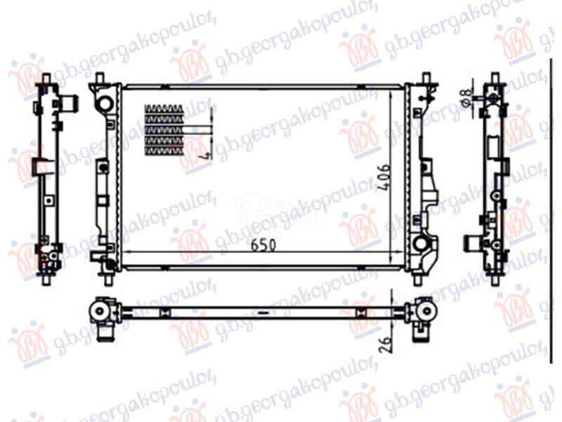 HLADNJAK MOTORA 1.4 BENZIN/...
