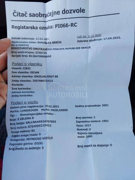 Land Rover Freelander 2.0