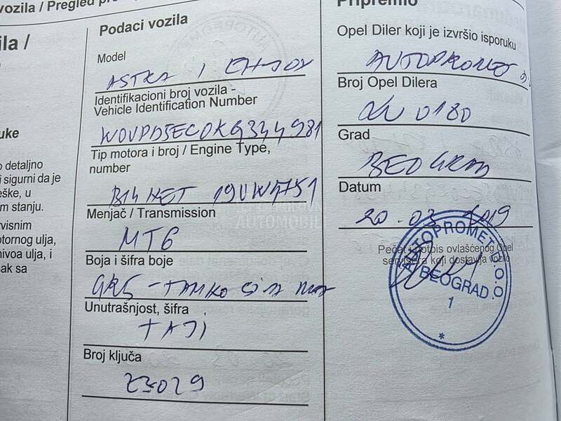 Opel Astra J 1.4 TURBO 18000