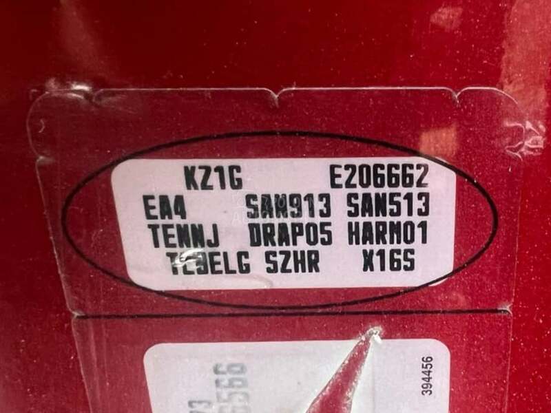Vrata zadnja leva bordo TENNJ