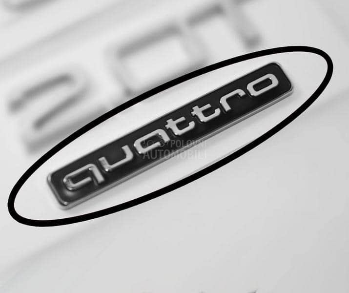 Quattro znak samolepljiv crni