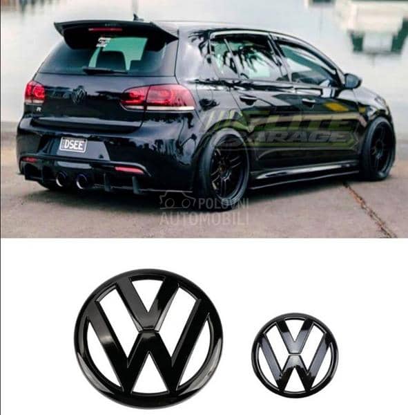 Crni znakovi prednji zadnji