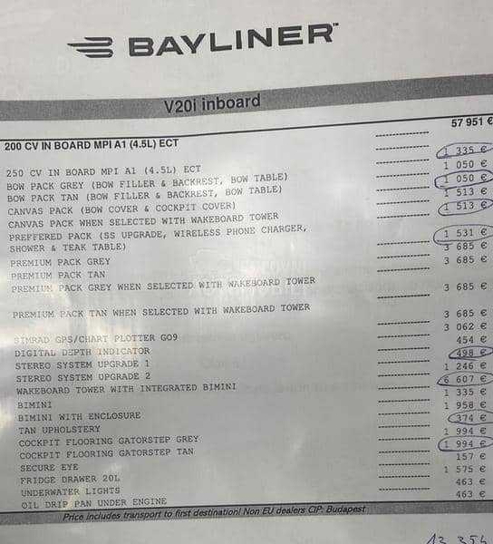 Bayliner V20i