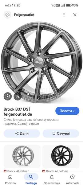 Aluminijumske felne BROCK GERMANY 18" 5 x 112