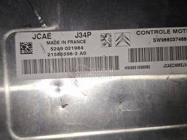 ECU JCAE J34P set paljenja za Citroen C2