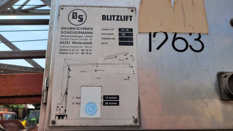 Kran kranska dizalica BLITZLIFT