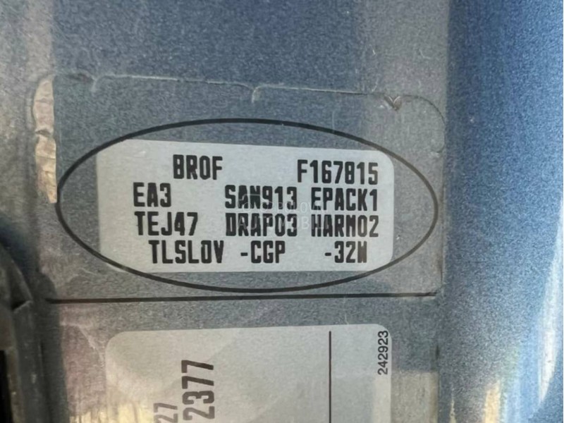 Krilo levo sivo TEJ47