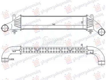 HLADNJAK INTERKULERA ZA SVE MO za Mercedes Benz SLK Klasa od 1996. do 2004. god.