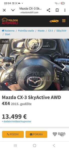 Mazda CX-3 skyaktiv 4wd